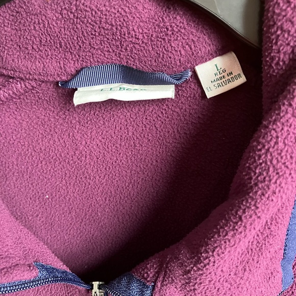 EUC LL Bean full zip women’s L fleece - Picture 2 of 6
